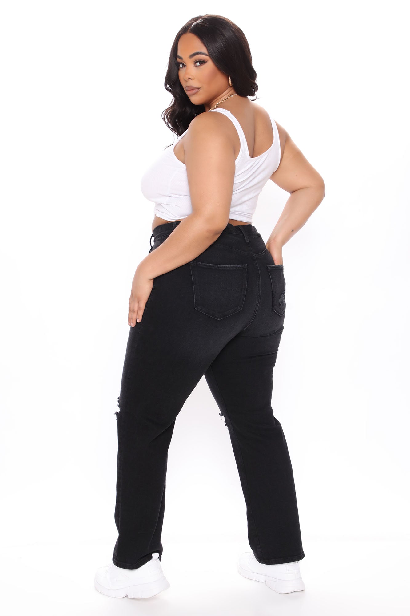 You Need To Relax Straight Leg Jeans - Black Ins Street