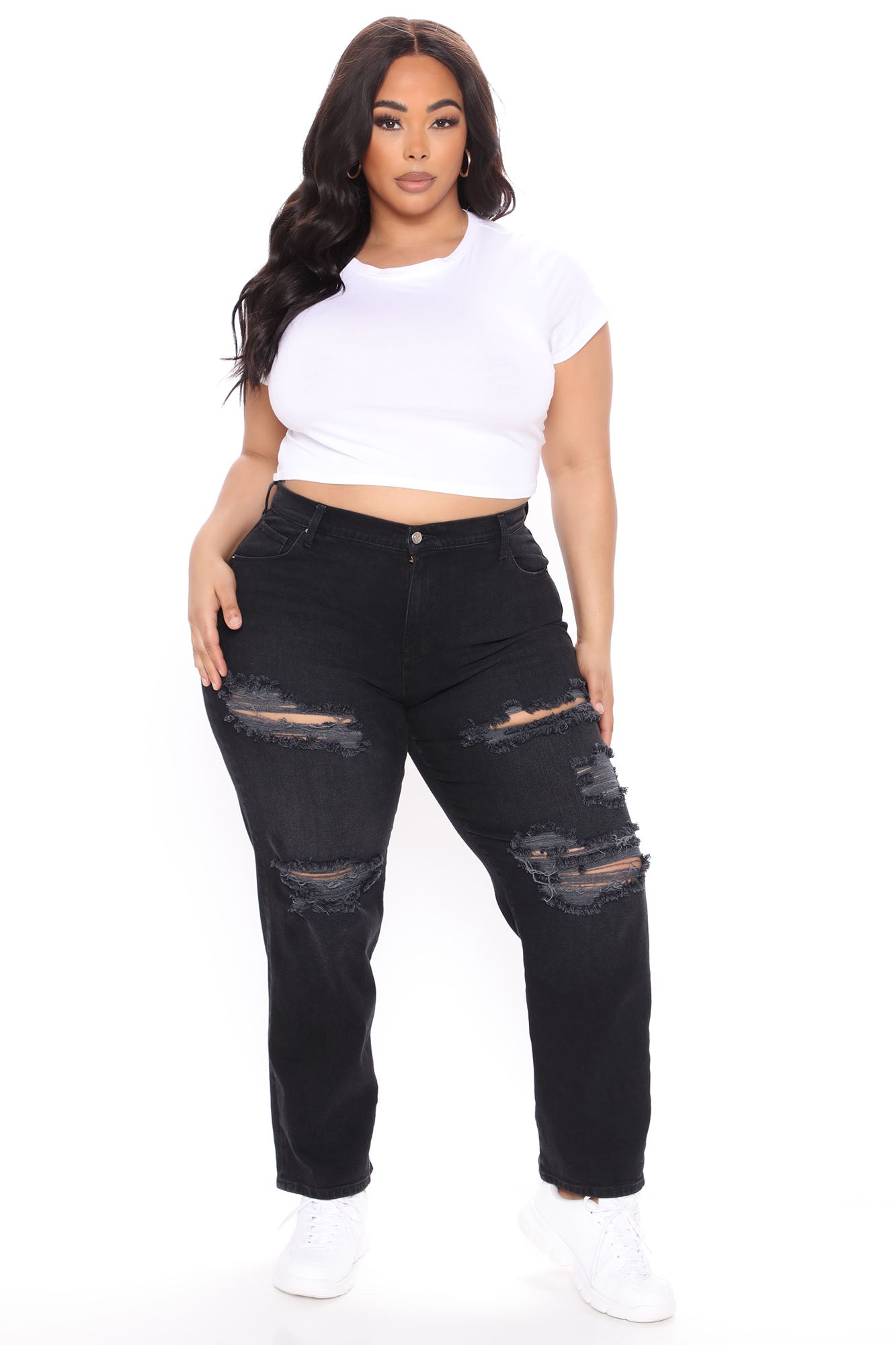 Better Together Ripped Boyfriend Jeans - Black Ins Street