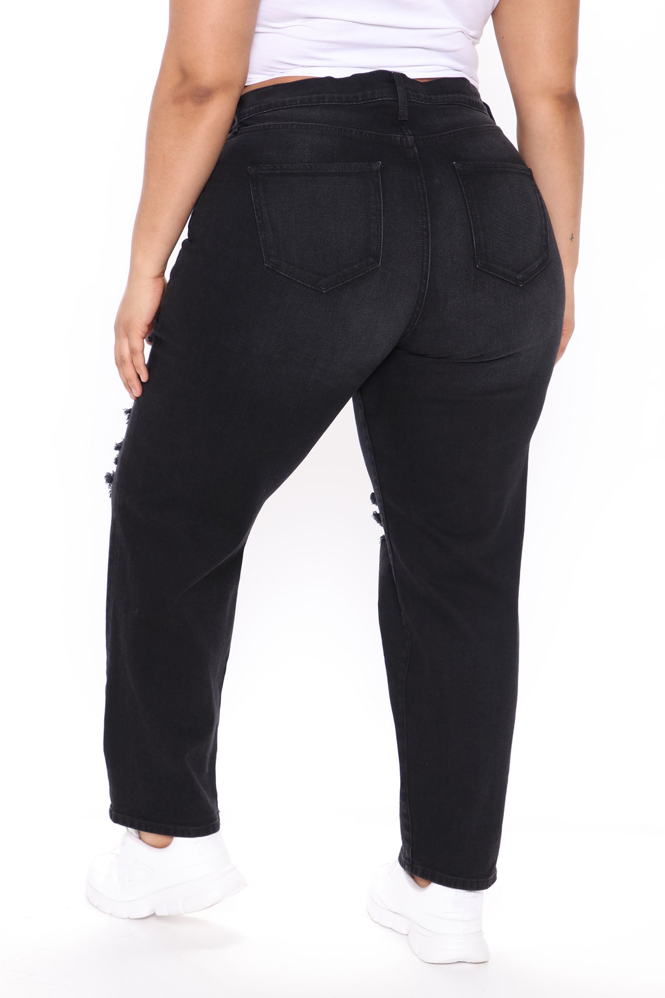 Better Together Ripped Boyfriend Jeans - Black Ins Street