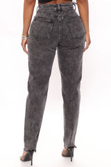 Took Him By Surprise Slim Fit Boyfriend Jeans - Black Ins Street