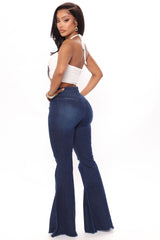 Stay Fearless Extreme Bell Bottom Jeans - Dark Wash Ins Street