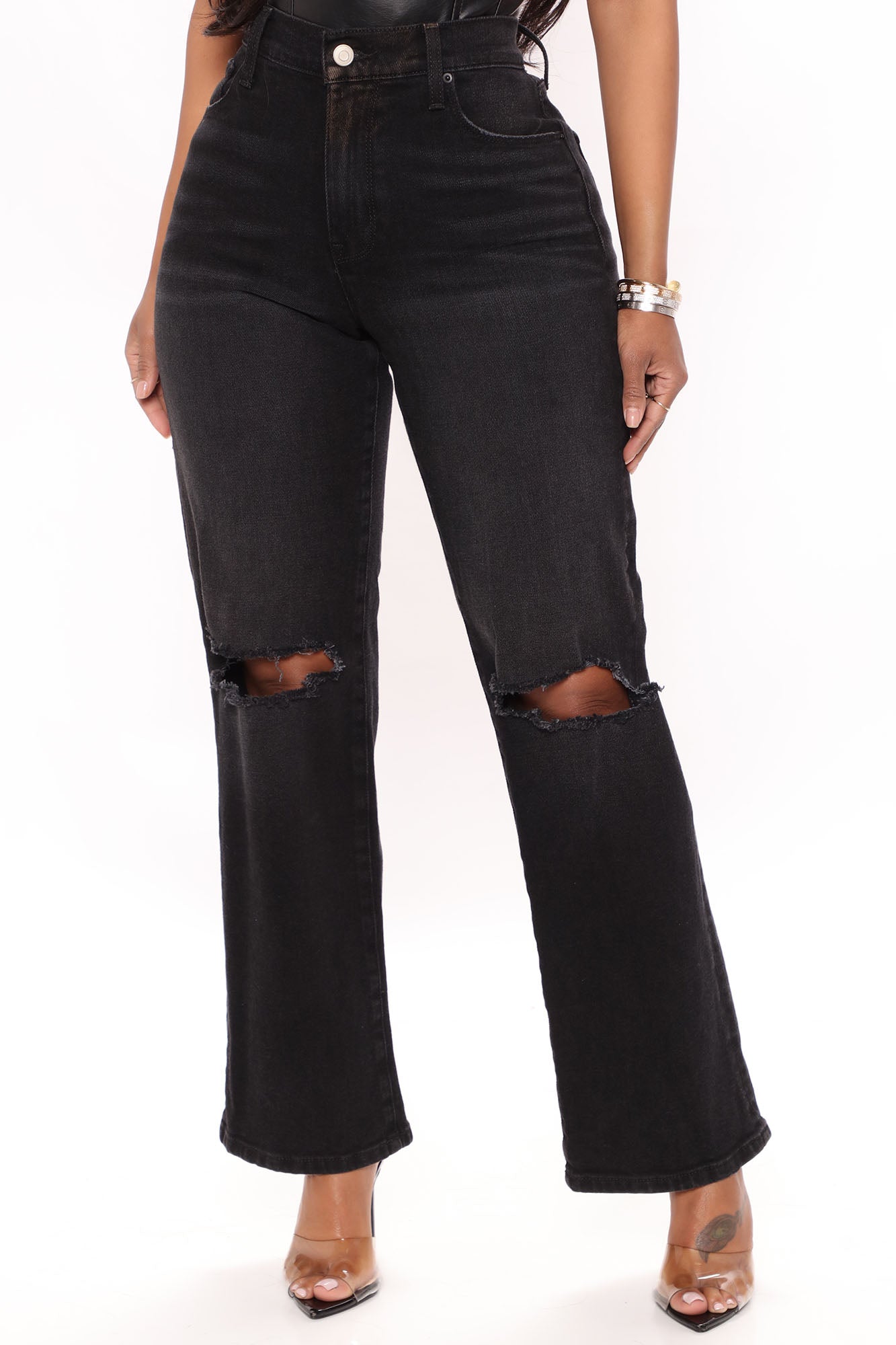 You Need To Relax Straight Leg Jeans - Black Ins Street