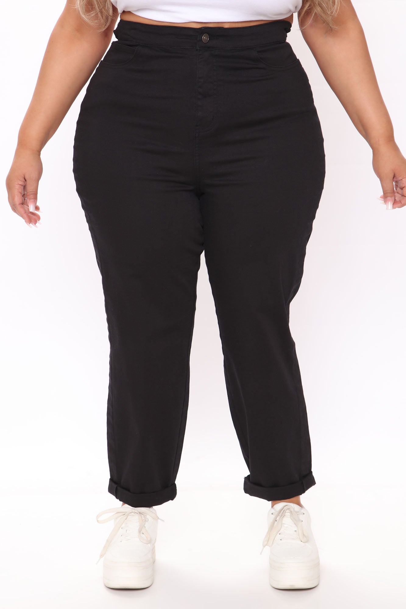 Tie 'Em Up Boyfriend Jeans - Black Ins Street
