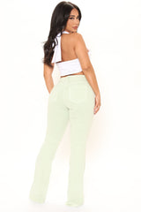 V Nice To See You Flare Jeans - Sage Ins Street