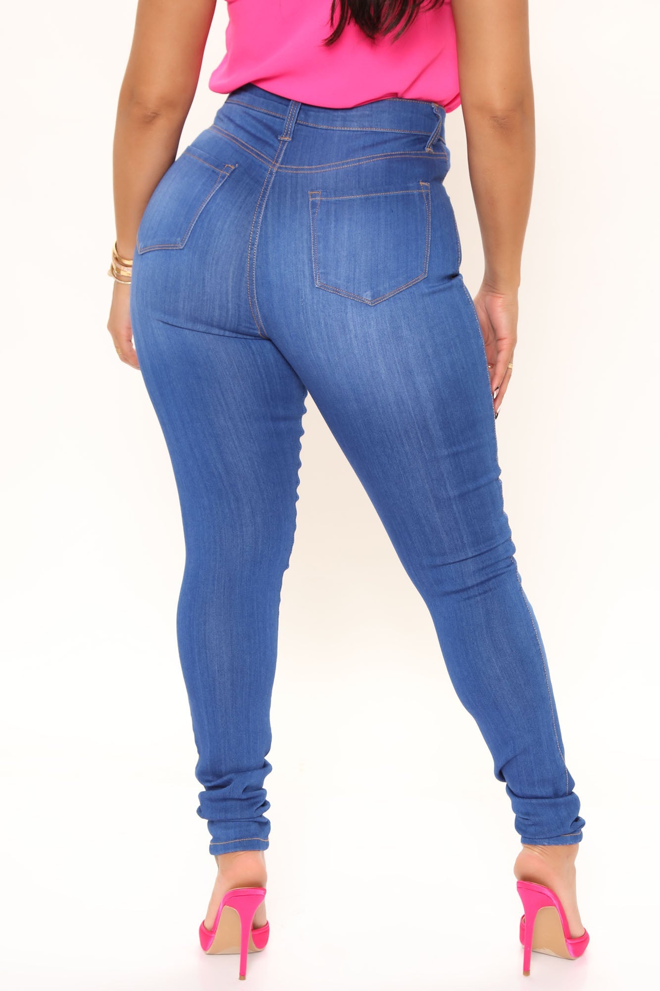 Tall Emma Super Stretch High Rise Skinny Jean - Blue Ins Street