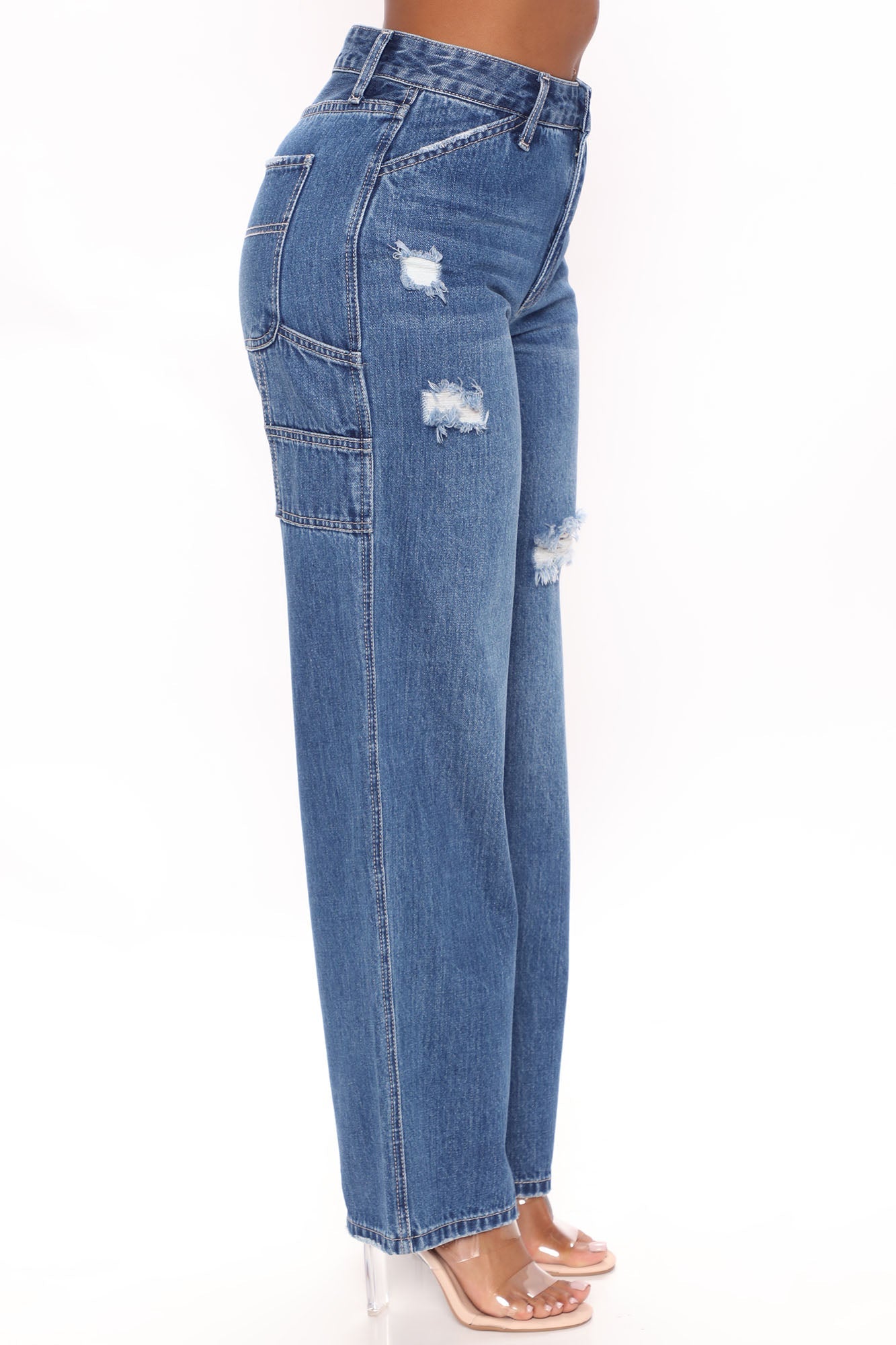 Cali Callin Carpenter Jeans - Medium Blue Wash Ins Street