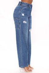 Cali Callin Carpenter Jeans - Medium Blue Wash Ins Street