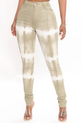 Lookin' Groovy Tie Dye Skinny Jeans - Olive Ins Street