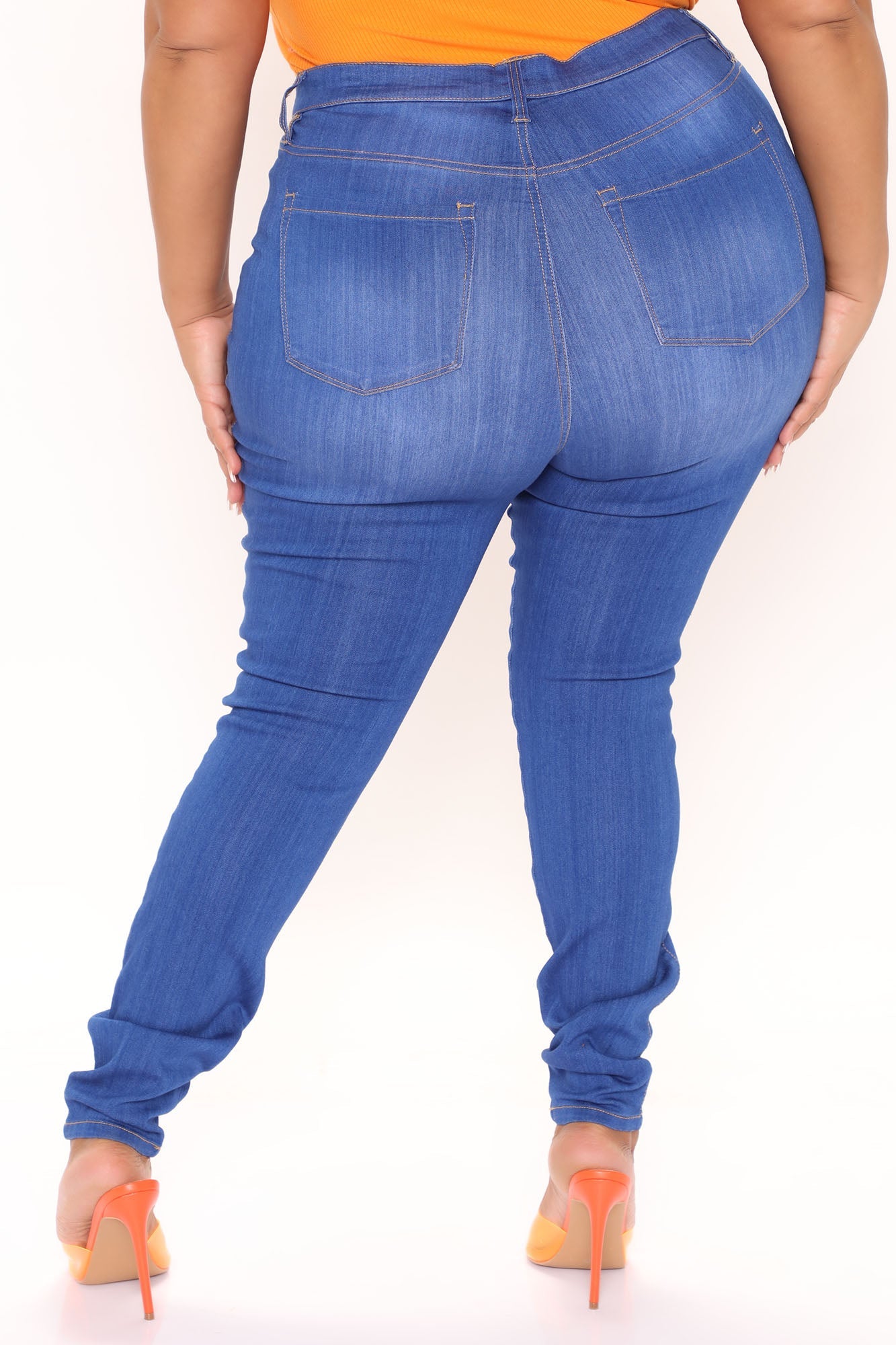 Tall Emma Super Stretch High Rise Skinny Jean - Blue Ins Street