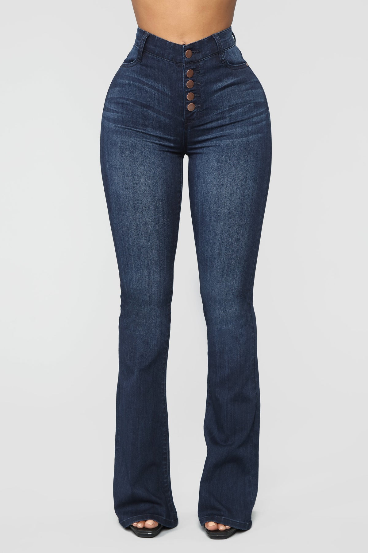 All Flared Up Jean - Dark Denim Ins Street