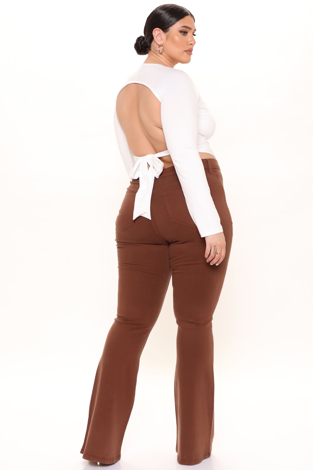 Deep In My Soul Flare Jeans - Brown Ins Street
