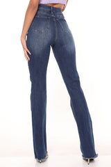 No Announcement High Rise Bootcut Jeans - Dark Wash Ins Street