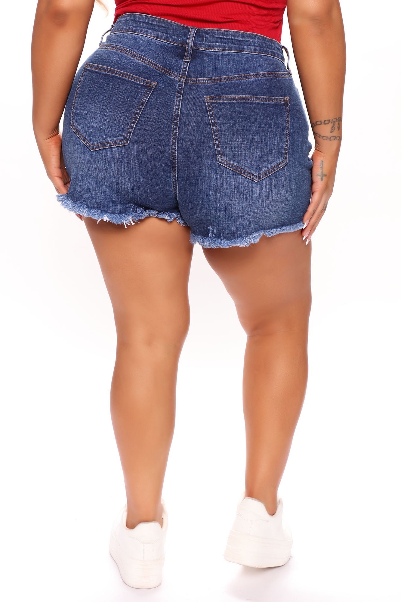 Hey Cowgirl Denim Shorts - Dark Wash Ins Street