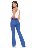 Stay Groovy Low Rise Bootcut Jeans - Blue Ins Street