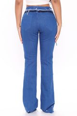 Stay Groovy Low Rise Bootcut Jeans - Blue Ins Street