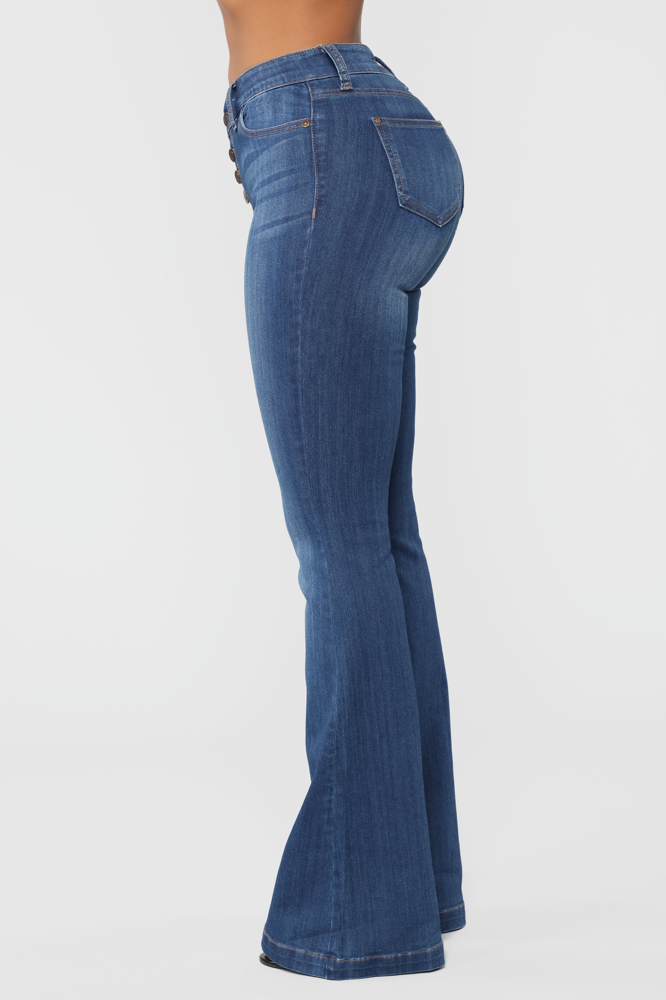 Wash Away Flare Jean - Dark Denim Ins Street