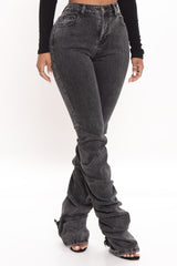 Have This Dance Stacked Jeans - Black Ins Street