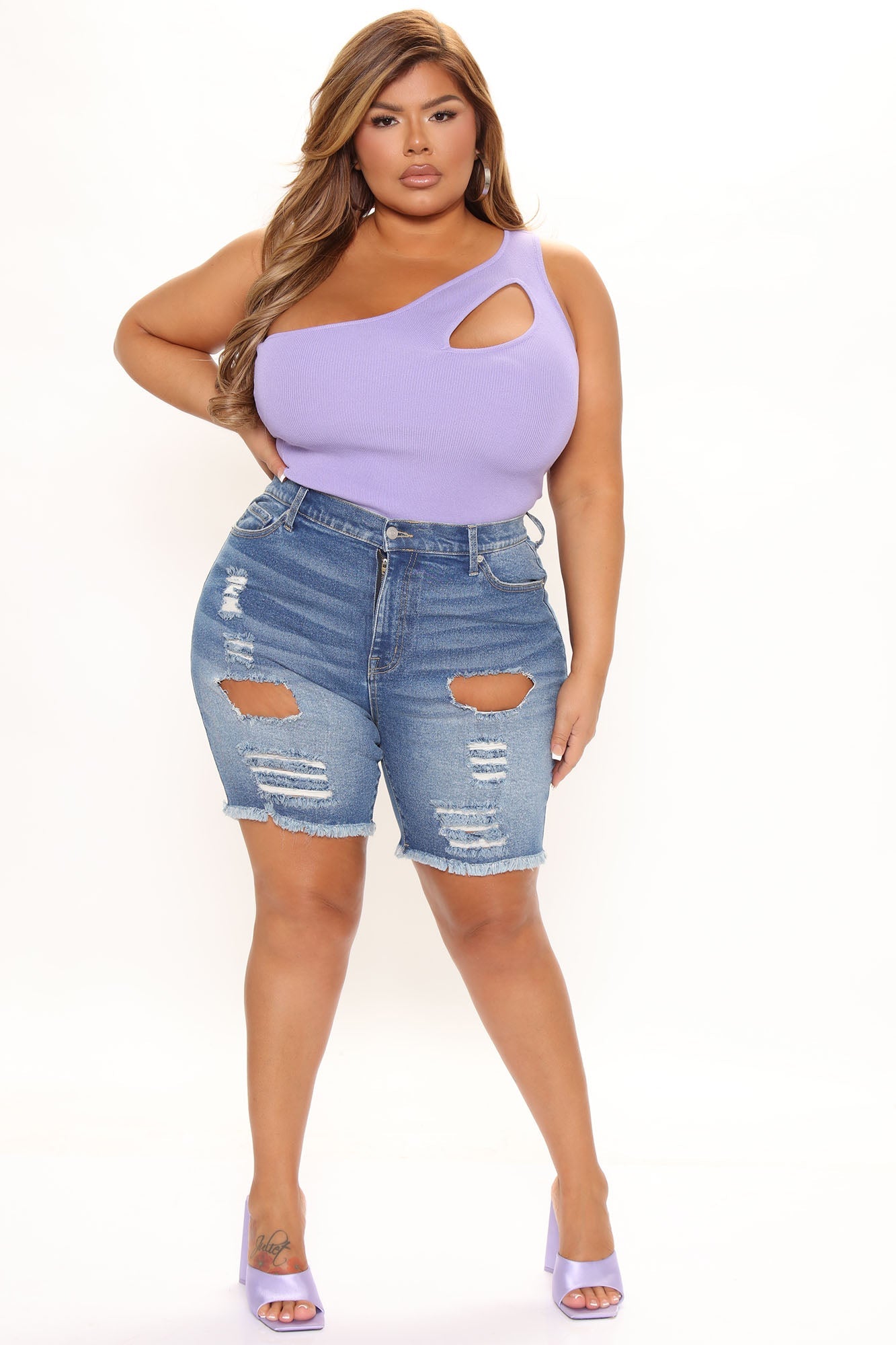 Go Fishing Stretch Bermuda Shorts - Medium Blue Wash Ins Street