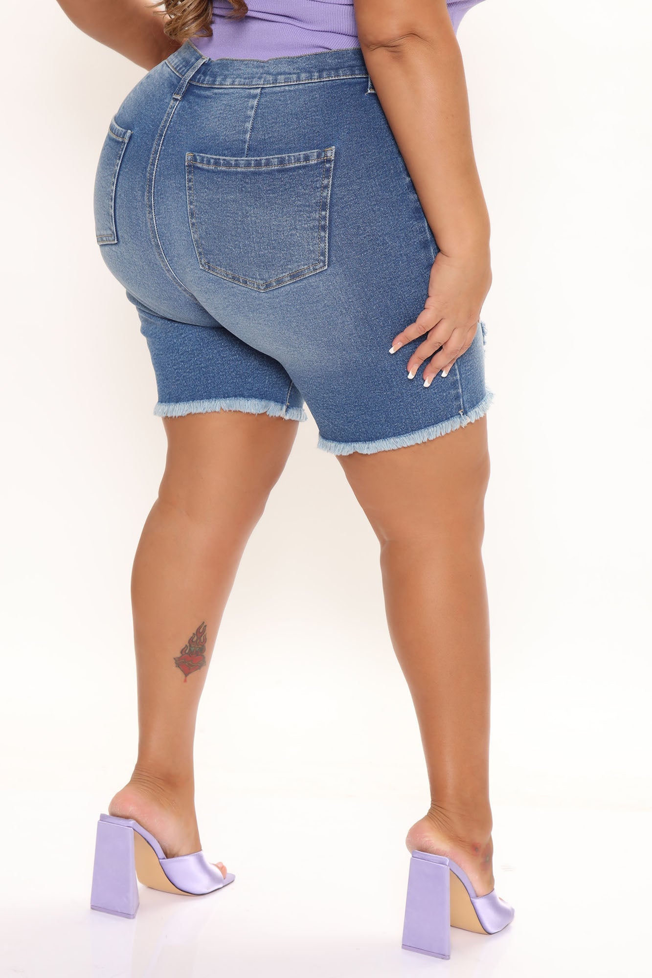 Go Fishing Stretch Bermuda Shorts - Medium Blue Wash Ins Street