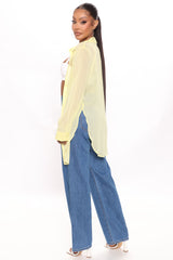 Take Life By The Hand Wide Leg Jeans - Medium Blue Wash Ins Street