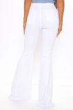 Tall Santorini Super Stretch Flare Jeans - White Ins Street