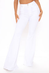 Tall Santorini Super Stretch Flare Jeans - White Ins Street