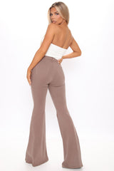 Tall Santorini Super Stretch Flare Jeans - Mocha Ins Street