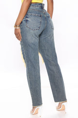 Memory of Me High Rise Slim Mom Jeans - Dark Wash Ins Street