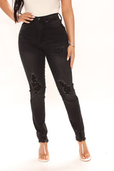 Kaitlyn Sculpting Skinny Jeans - Black Ins Street