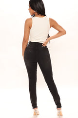 Kaitlyn Sculpting Skinny Jeans - Black Ins Street