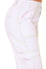Give Me A Pride Break Cargo Carpenter Jeans - White Ins Street