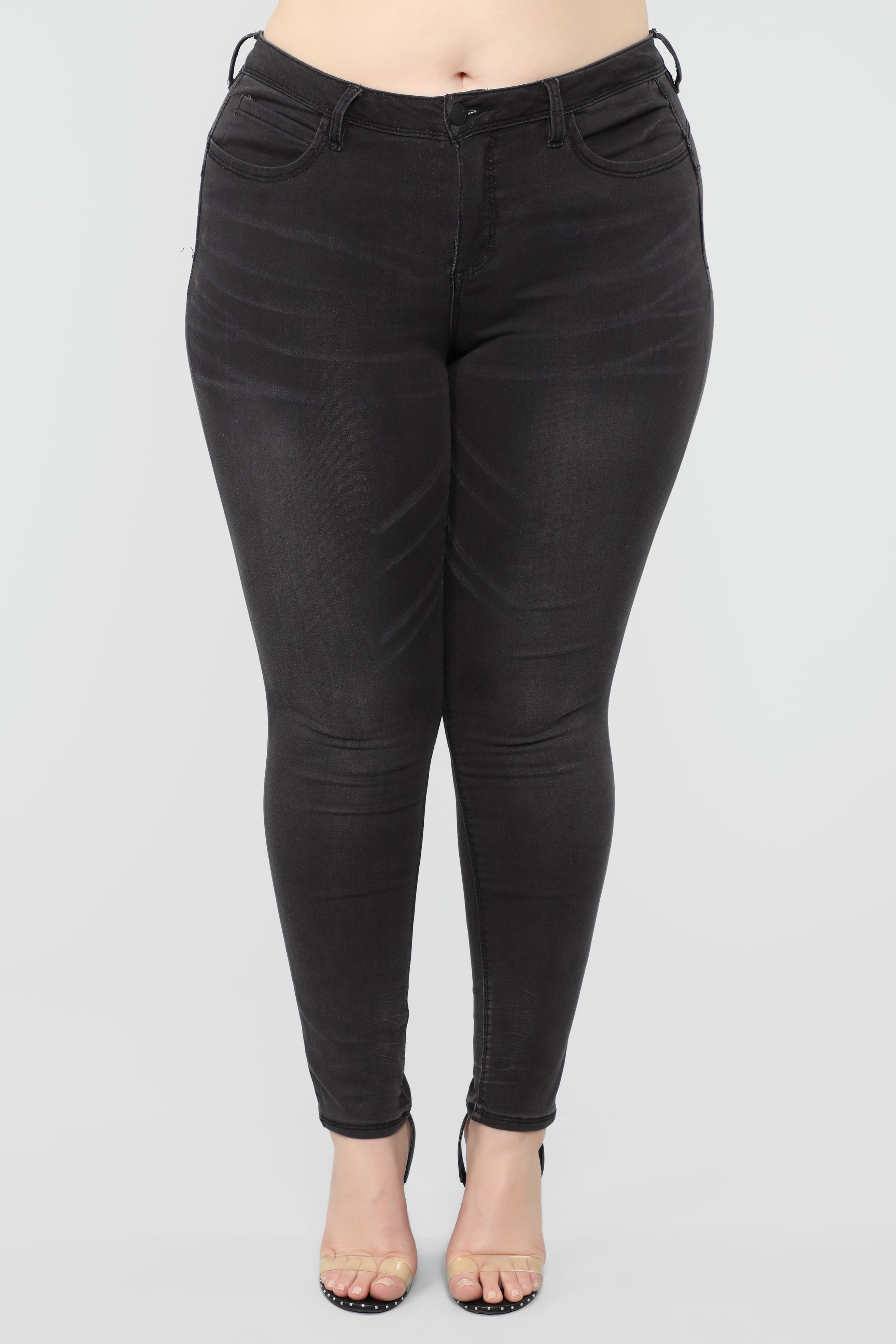 Speak Softly Skinny Jeans - Black Ins Street