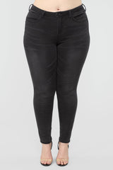 Speak Softly Skinny Jeans - Black Ins Street