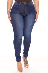 Soho Super Stretch High Rise Jeggings - Dark Wash Ins Street