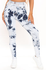 Mirror Of The Sky Tie Dye Skinny Jeans - Blue/combo Ins Street