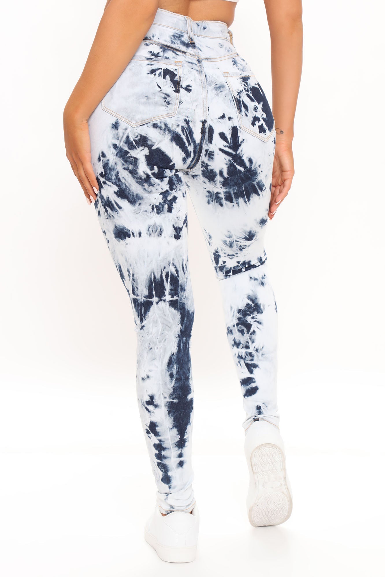 Mirror Of The Sky Tie Dye Skinny Jeans - Blue/combo Ins Street
