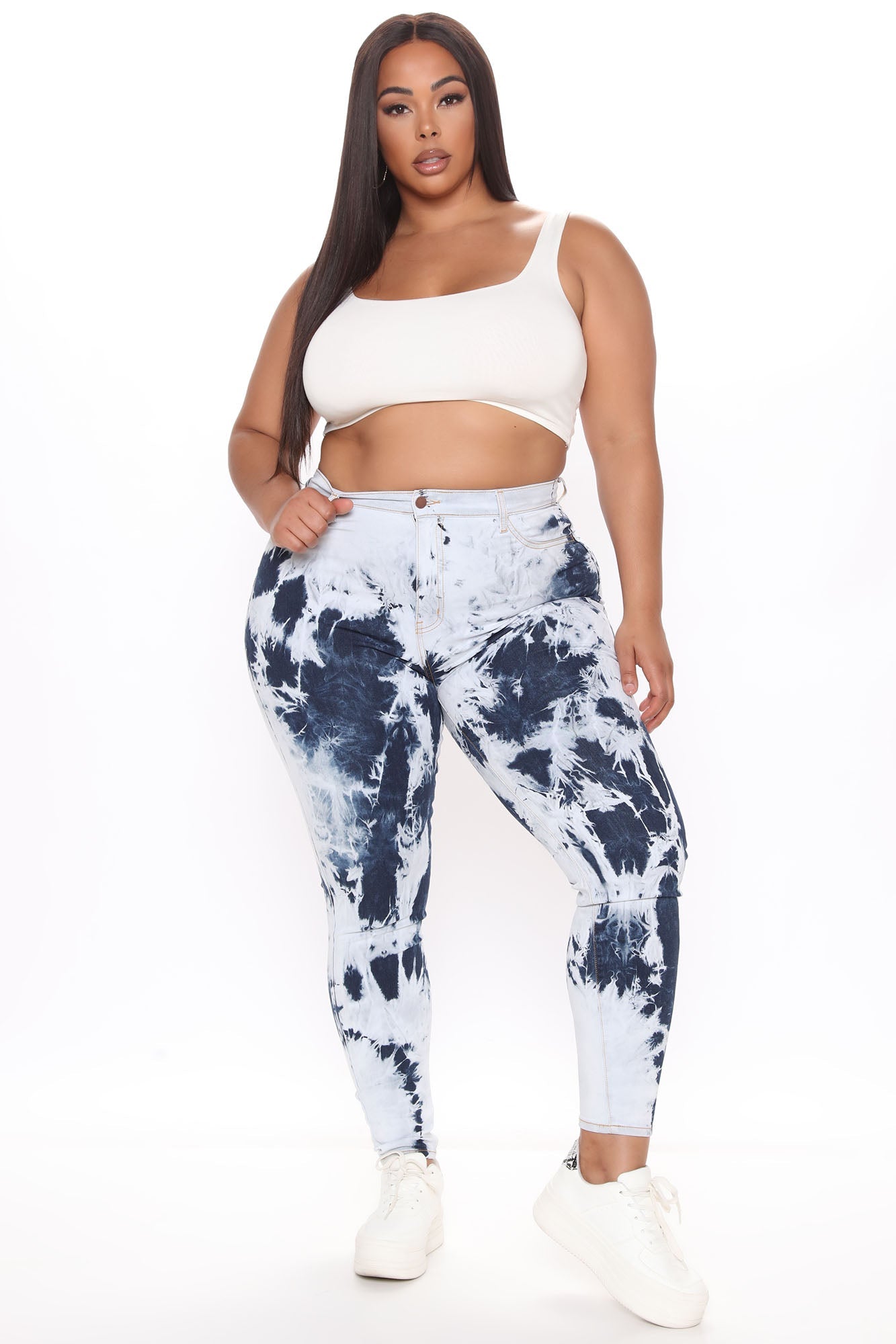 Mirror Of The Sky Tie Dye Skinny Jeans - Blue/combo Ins Street