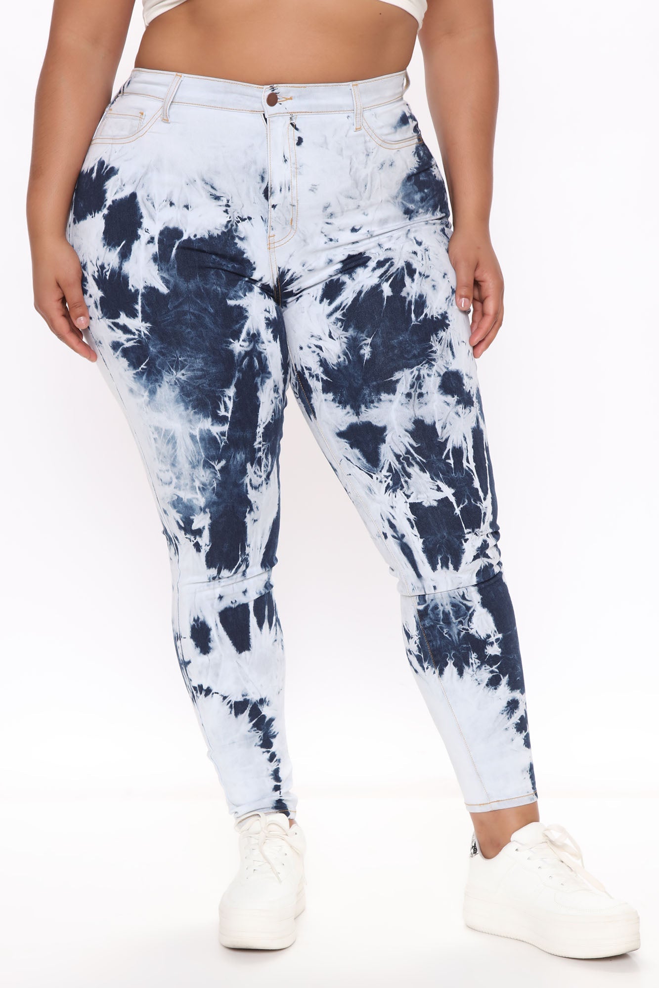 Mirror Of The Sky Tie Dye Skinny Jeans - Blue/combo Ins Street