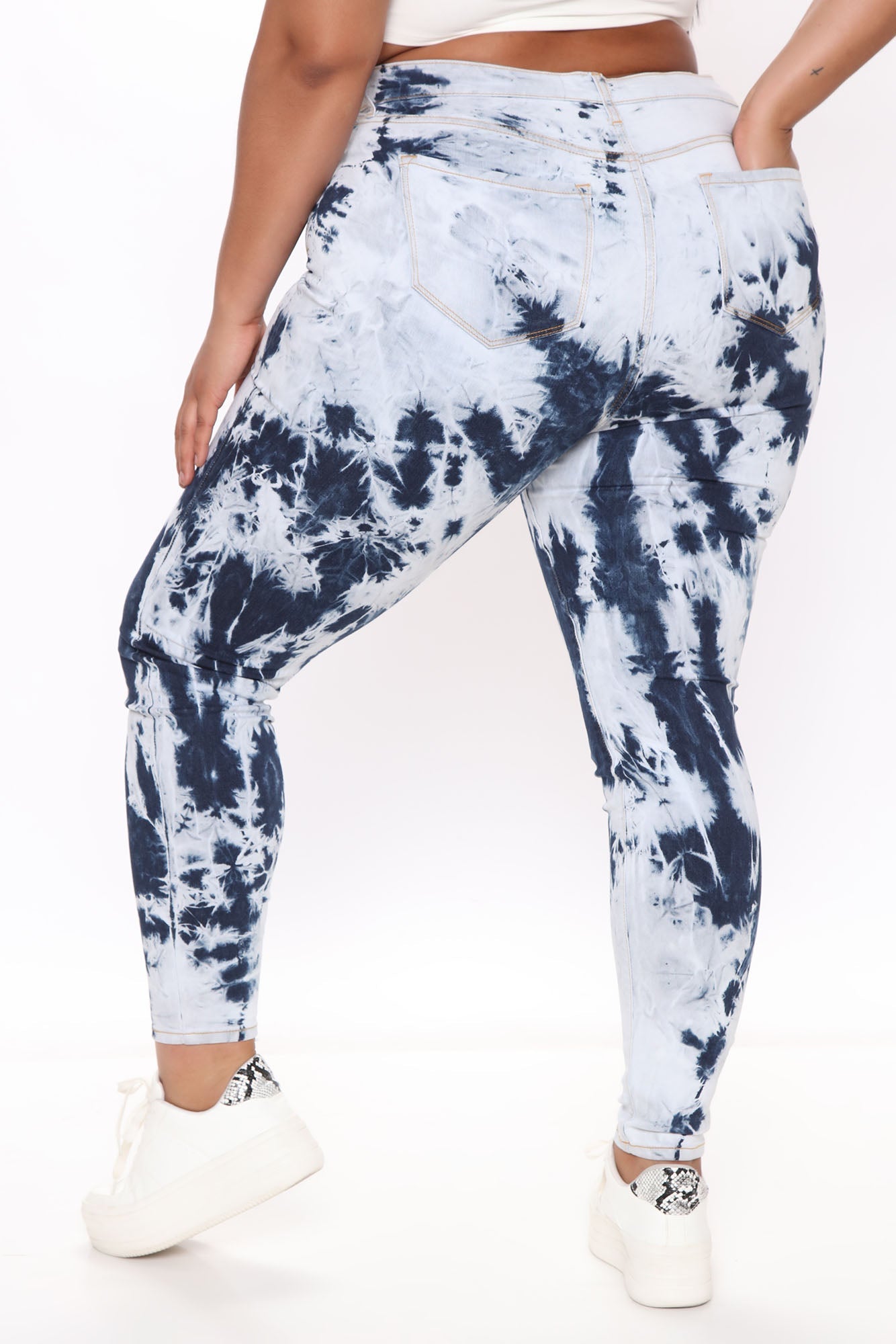 Mirror Of The Sky Tie Dye Skinny Jeans - Blue/combo Ins Street
