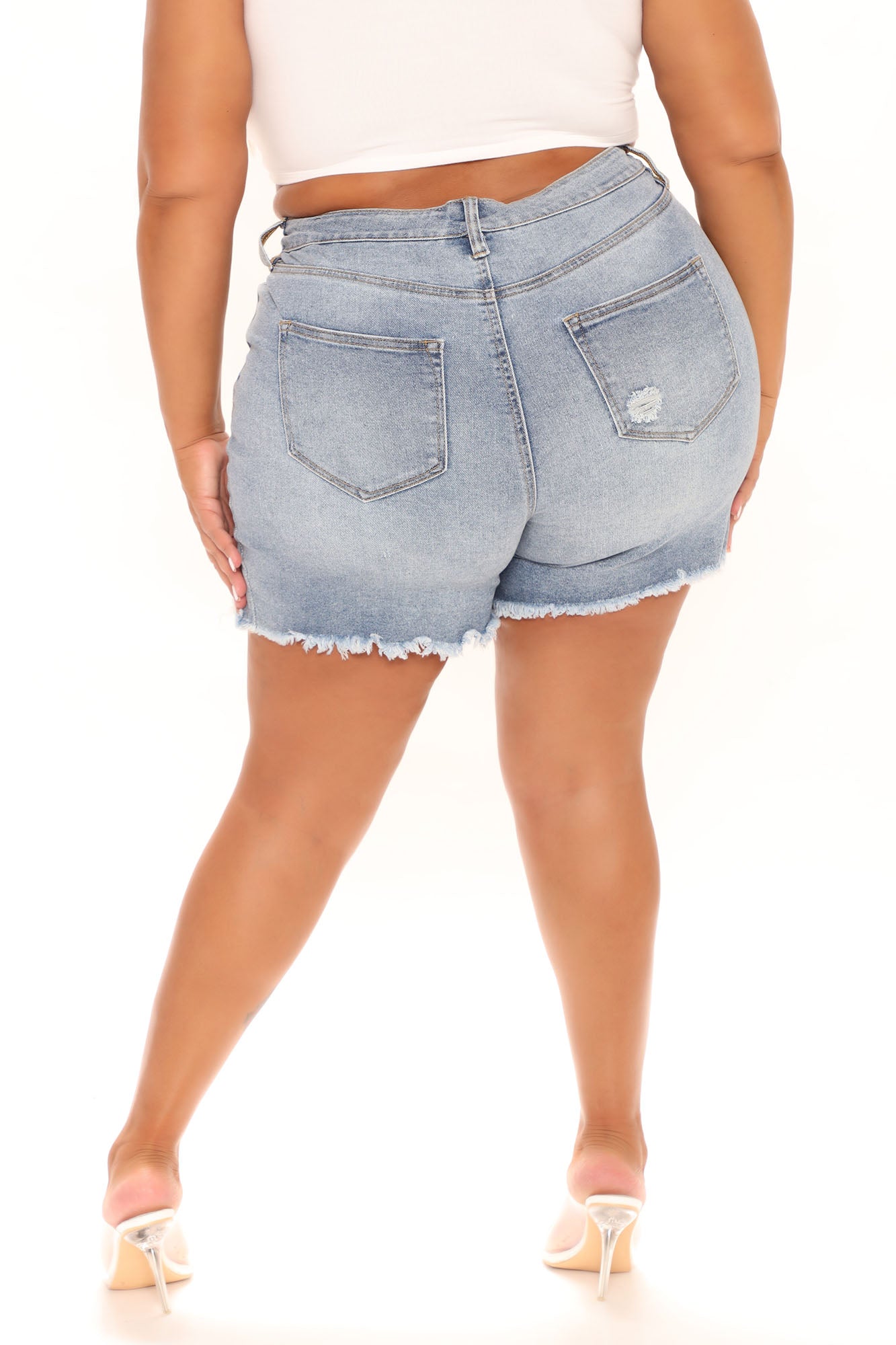 West Side Denim Shorts - Light Blue Wash Ins Street