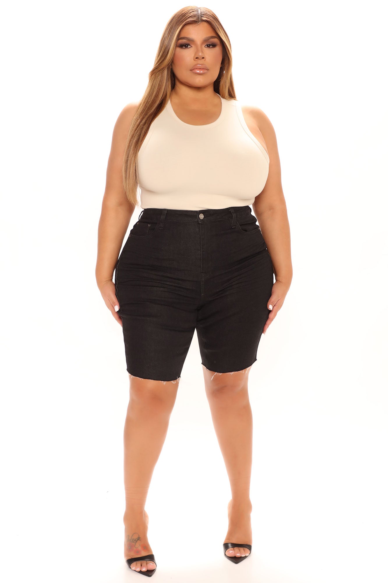 Can't Touch This Denim Shorts - Black Ins Street