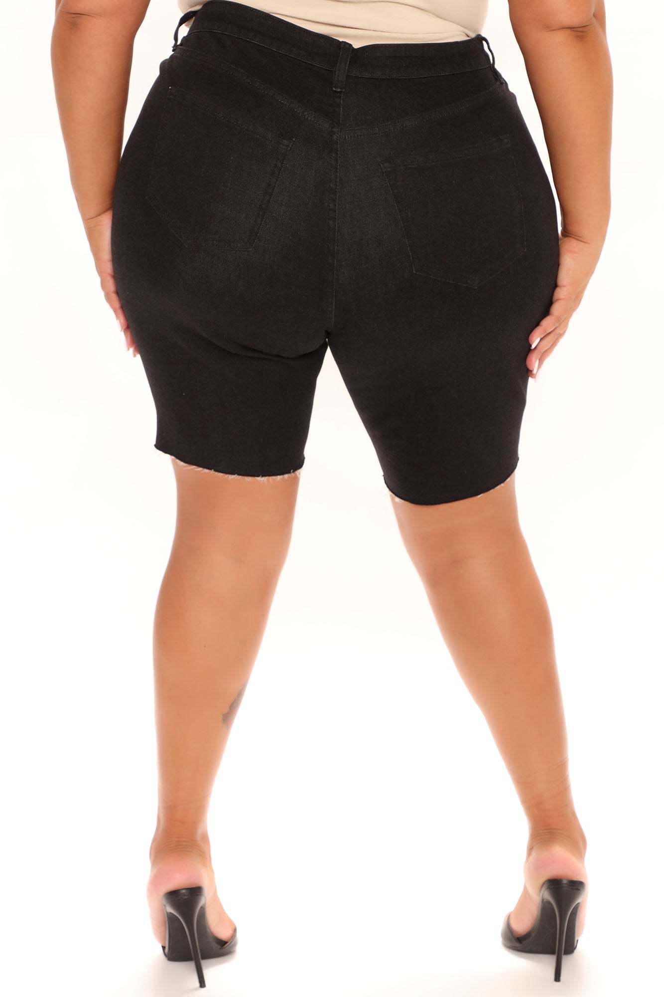 Can't Touch This Denim Shorts - Black Ins Street