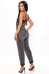 Baby Girl High Rise Straight Leg Jeans - Black Ins Street