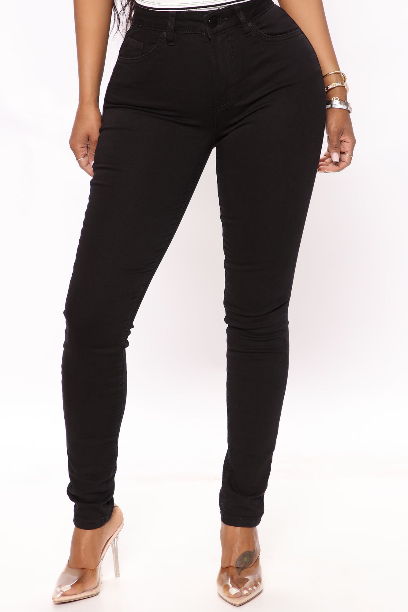 Hailey Hyper Stretch Skinny Jeans - Black Ins Street