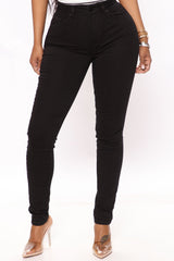 Hailey Hyper Stretch Skinny Jeans - Black Ins Street