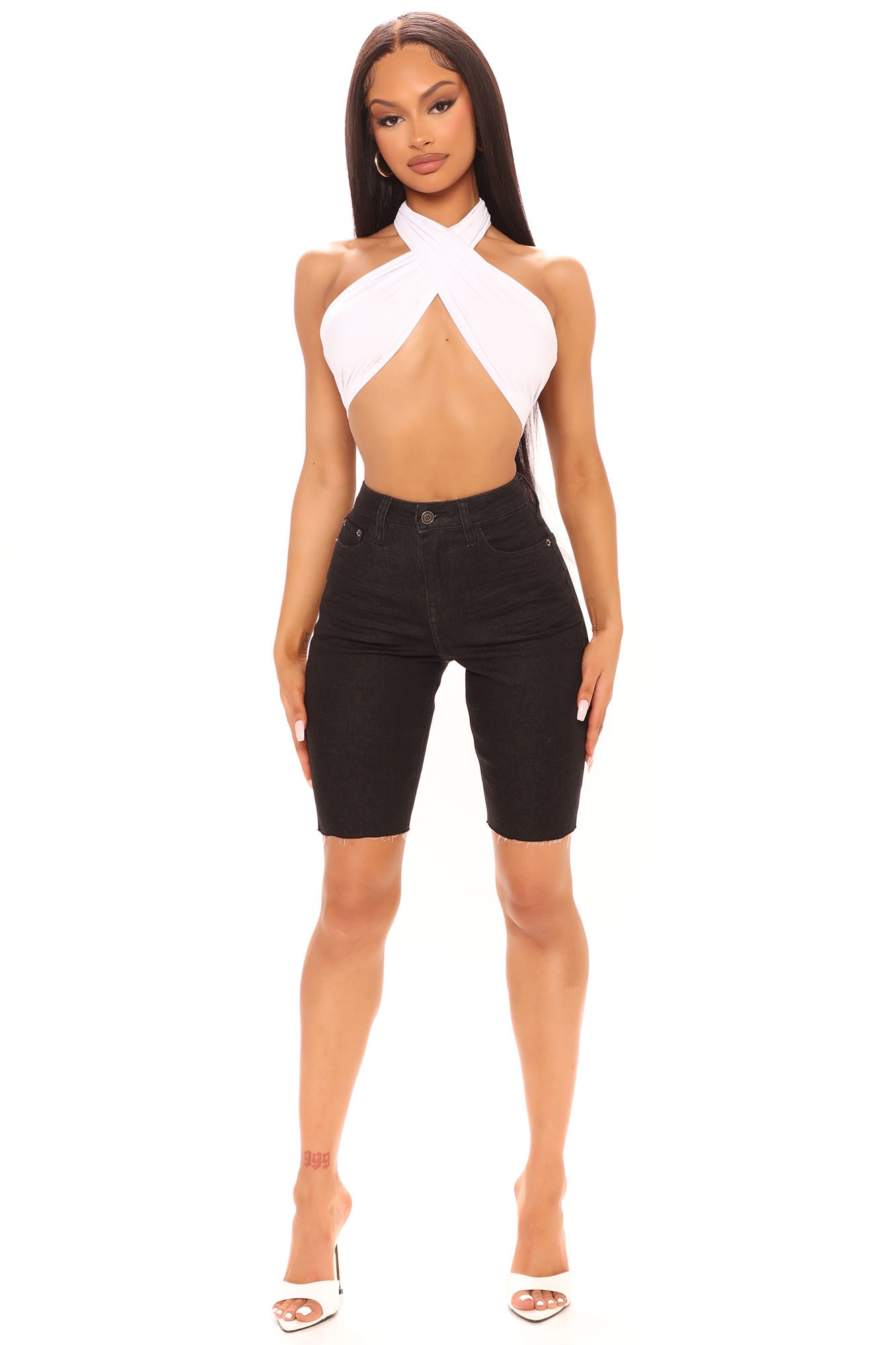 Can't Touch This Denim Shorts - Black Ins Street