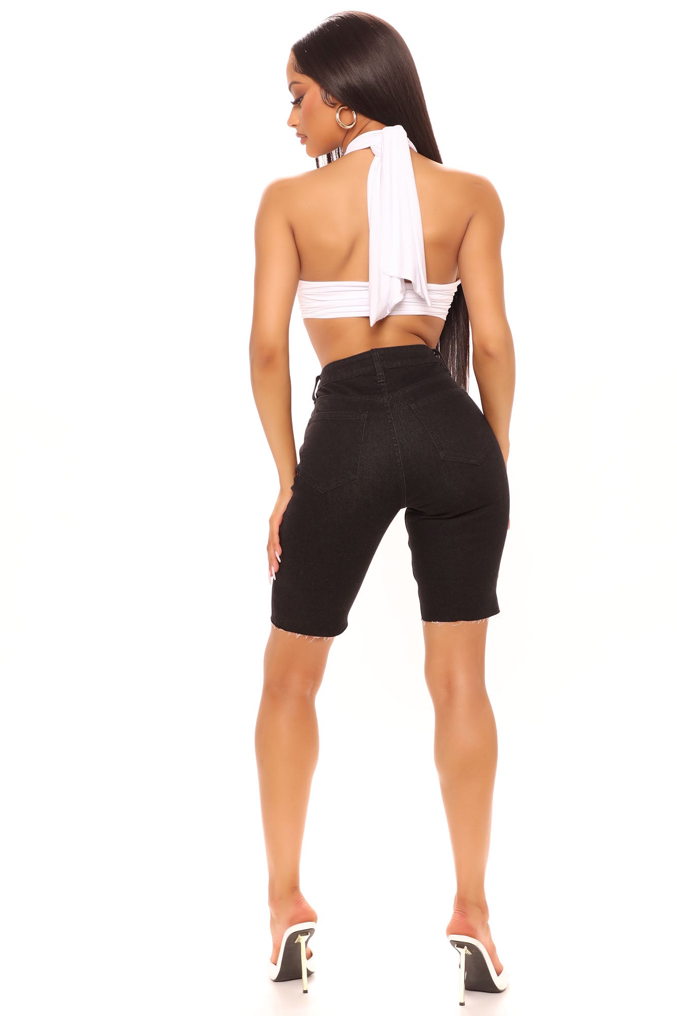 Can't Touch This Denim Shorts - Black Ins Street