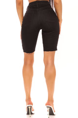 Can't Touch This Denim Shorts - Black Ins Street