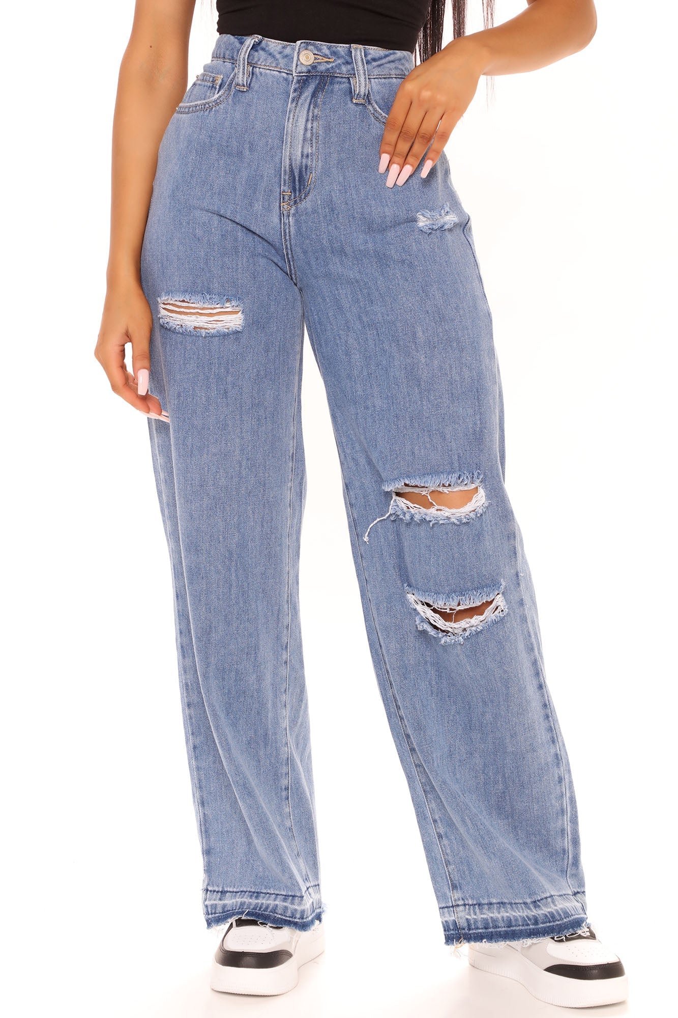 Laurel Canyon Cropped Release Hem Jeans - Medium Wash Ins Street