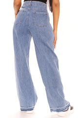 Laurel Canyon Cropped Release Hem Jeans - Medium Wash Ins Street